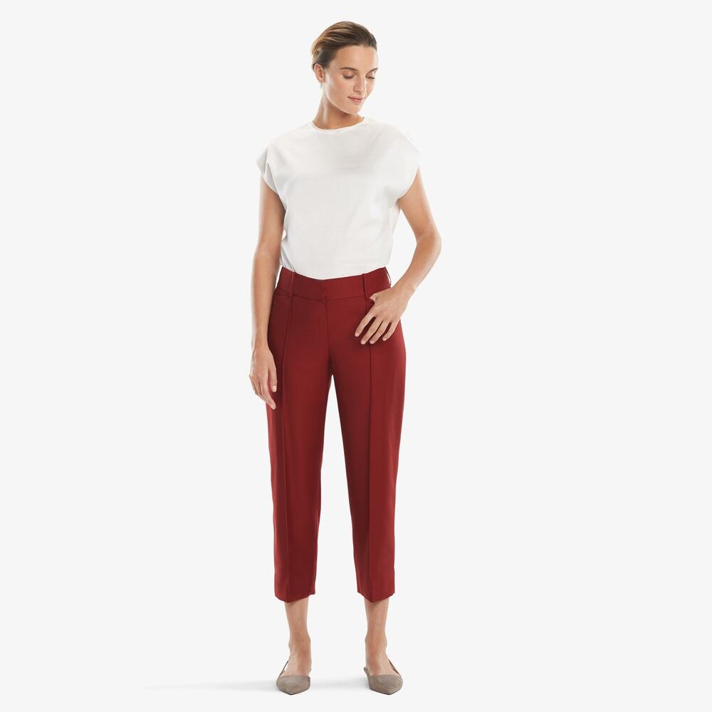 MM Lafleur Brown Brick Wool The Chester Pant Sz.12